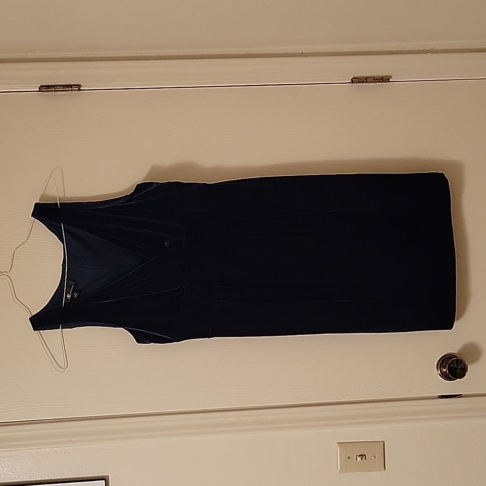 Velvet dress. Navy. Sz 14